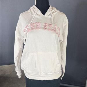 Women’s White Embroidered ‘Penn State’ Hoodie Officially Licensed Size M NEW